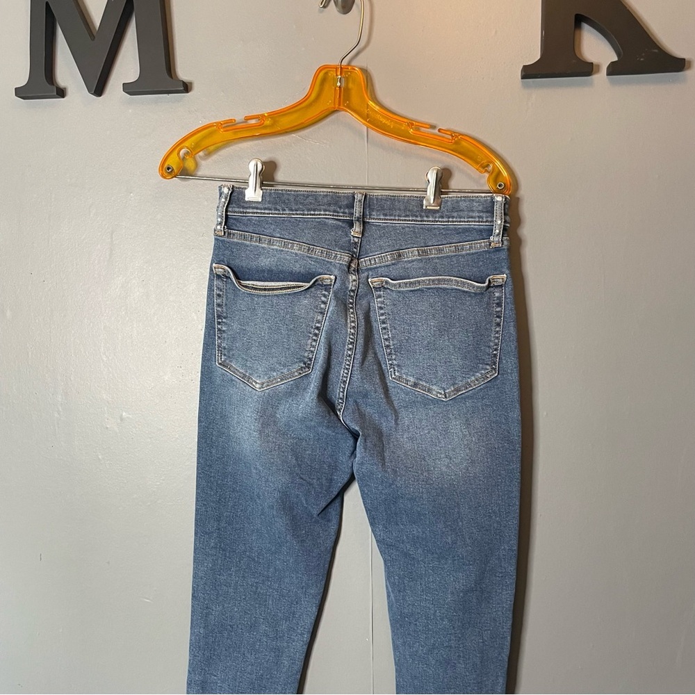 Topshop Jamie Classic Blue Distressed Women skinny Jeans size 30 - Picture 6 of 7